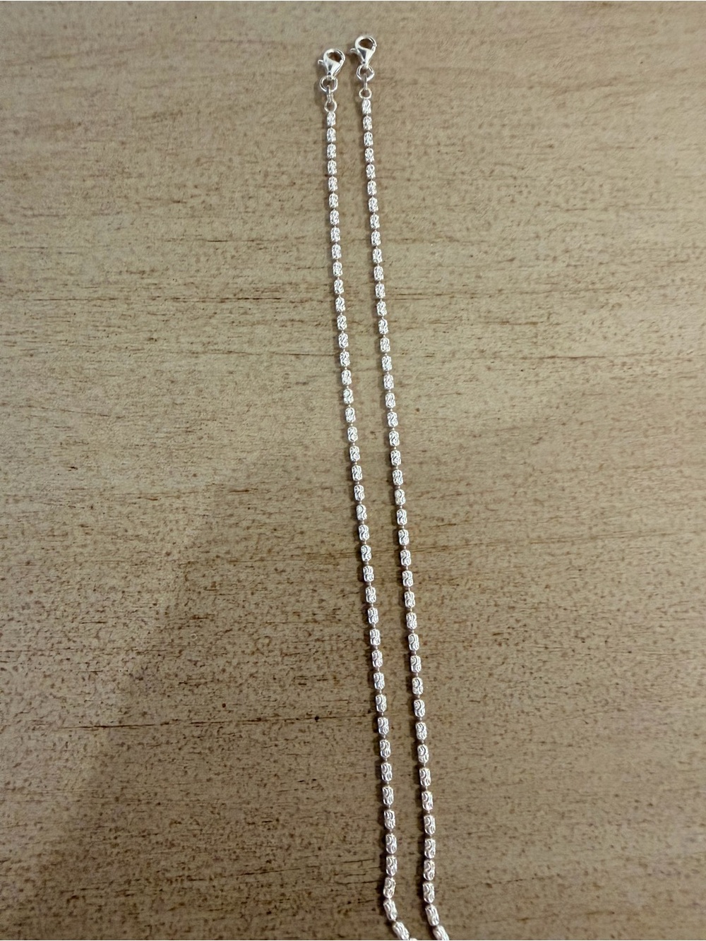 Sterling Silver CZ Tennis Chain Necklace - Silver